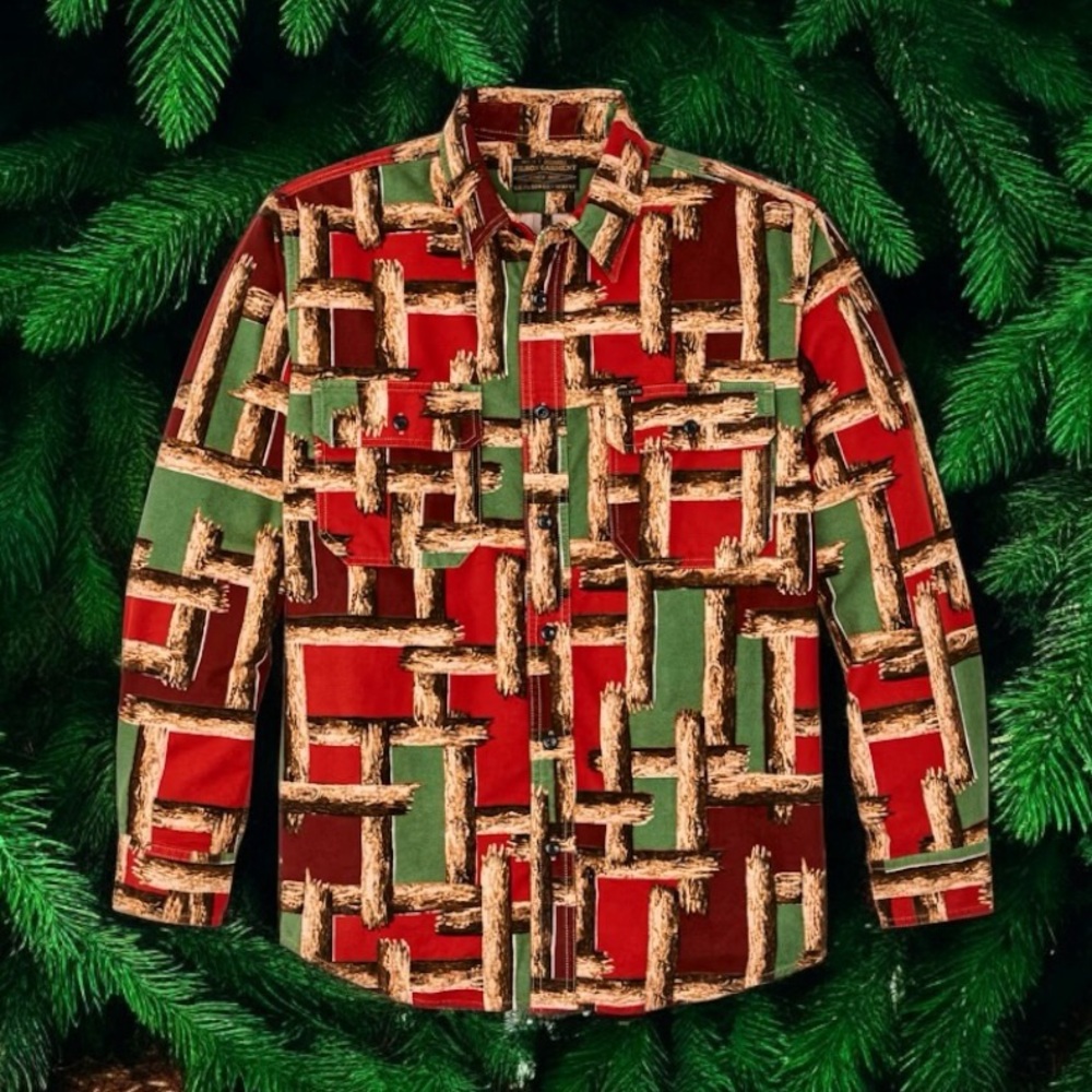 Filson Log Jam Printed Thick Flannel Button Shirt